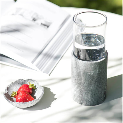 Verre avec base pierre Viilee 20
